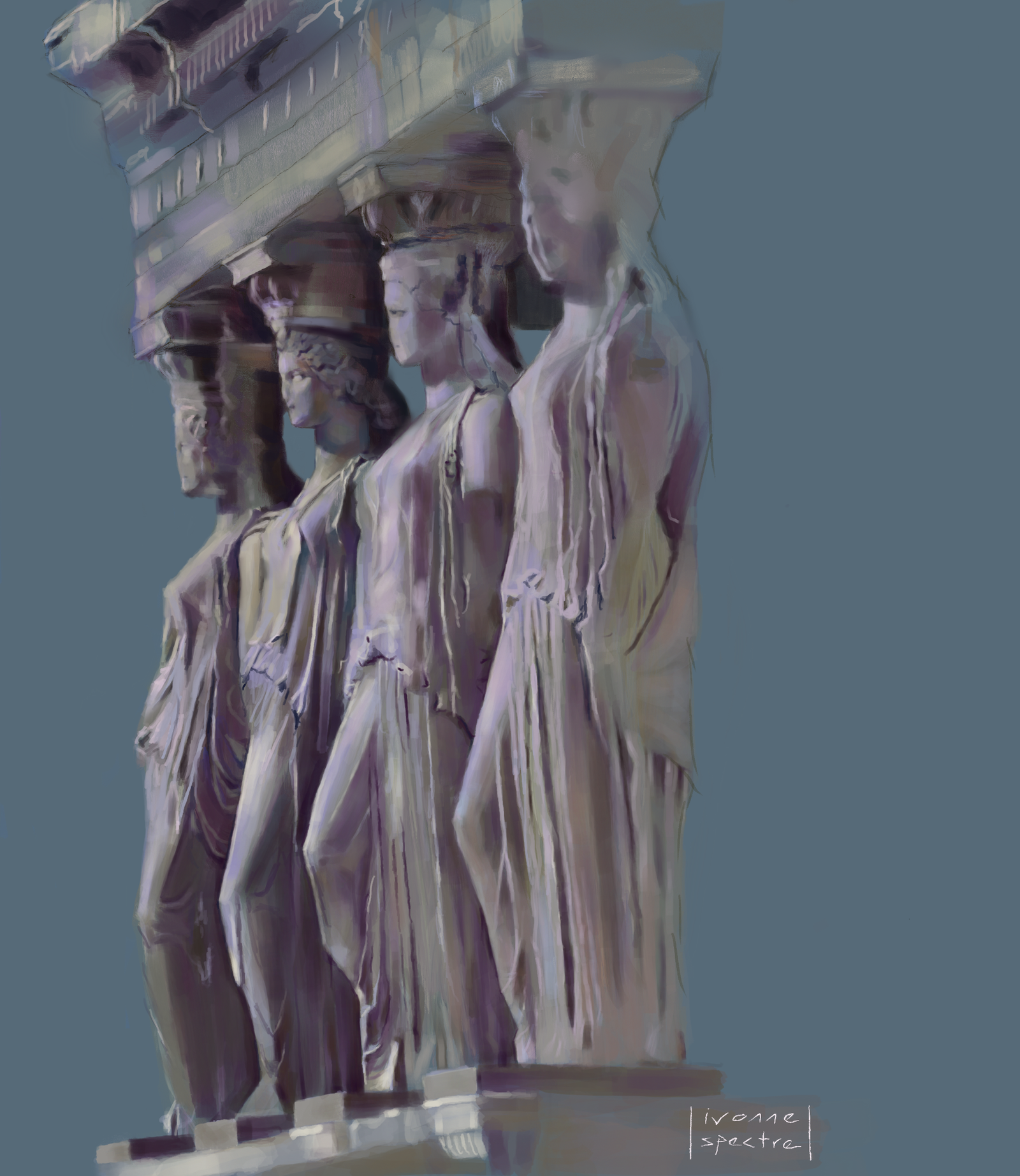 THE CARYATIDS OF THE ERECHTHEION — Digital Art